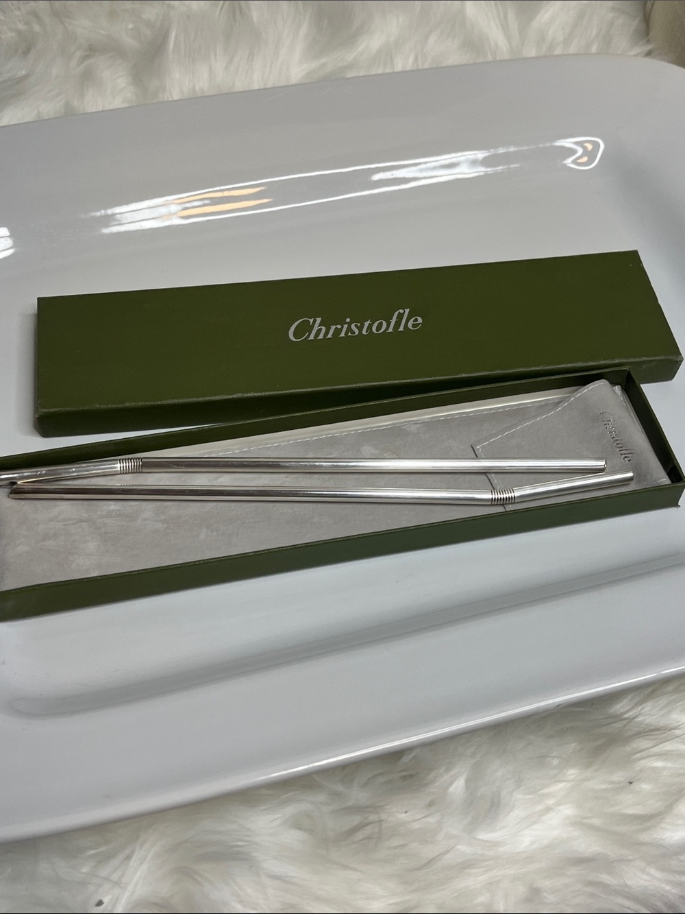 Christofle Silver Champagne Straws 🍾🥂🍾